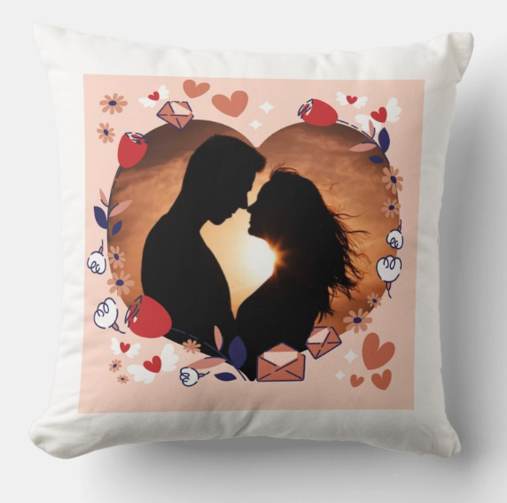 Egyedi fényképes párna - Valentin - V02