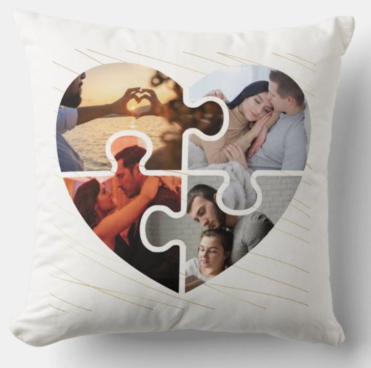 Egyedi fényképes párna - Valentin - V06