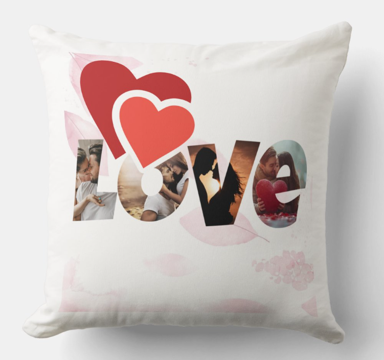 Egyedi fényképes párna - Valentin - V07