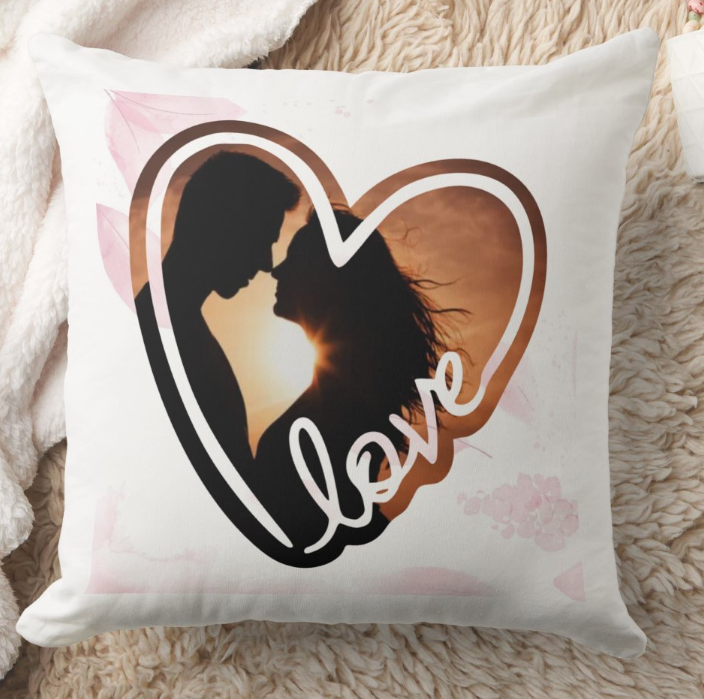 Egyedi fényképes párna - Valentin - V08