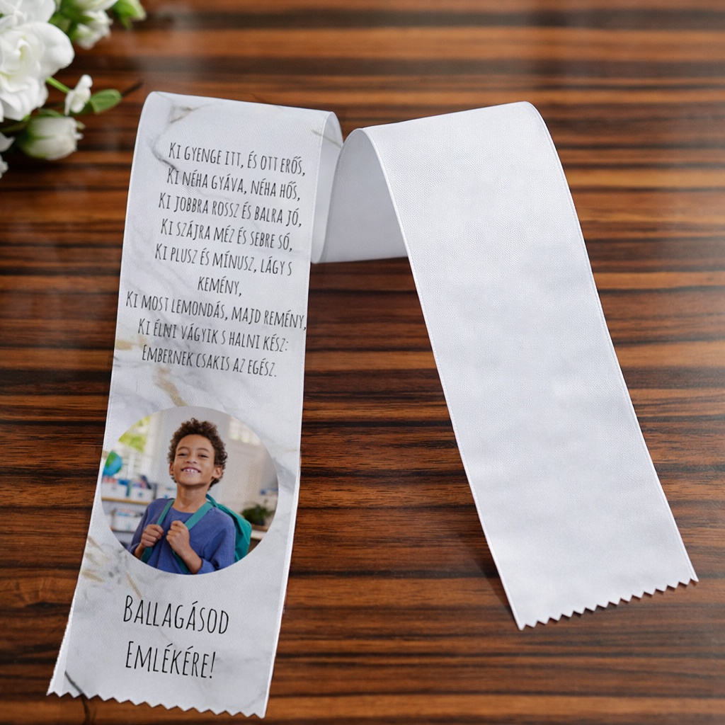 Egyedi fényképes Ballagási szalag - B04