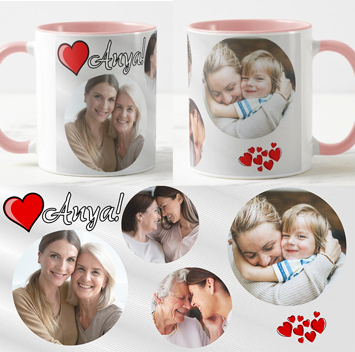 Egyedi fényképes Bögre - Család - CS02