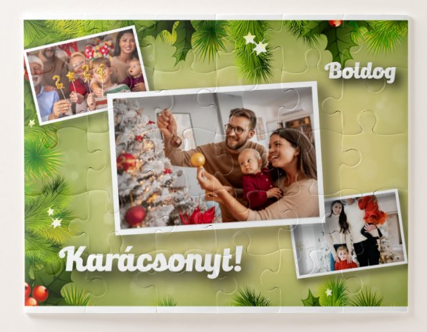 Egyedi fényképes puzzle 35dbos - Karácsony -  Kollázs