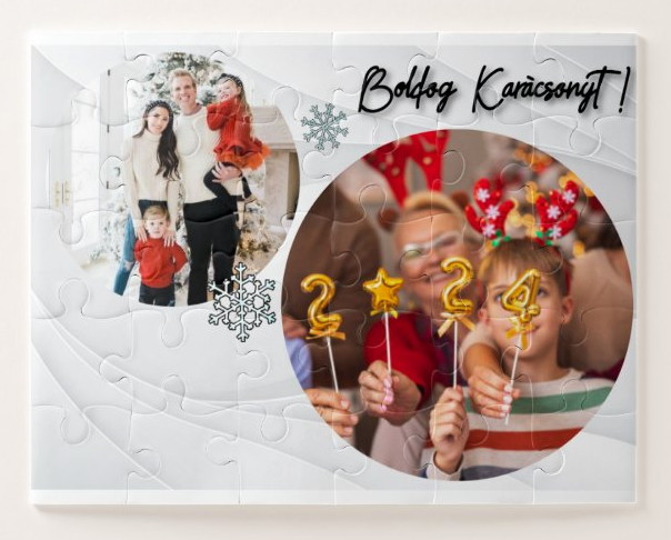Egyedi fényképes puzzle 35dbos - Karácsony -  Karácsonyi körök