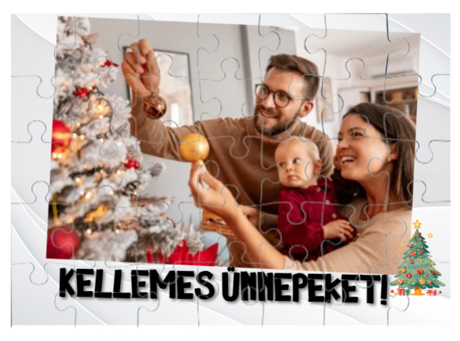Egyedi fényképes puzzle 35dbos - Karácsony -  Kellemes ünnepeke