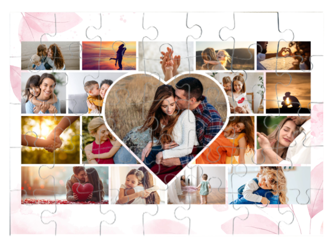 Egyedi fényképes puzzle 35dbos - Szerelem -  Szerelmes színek