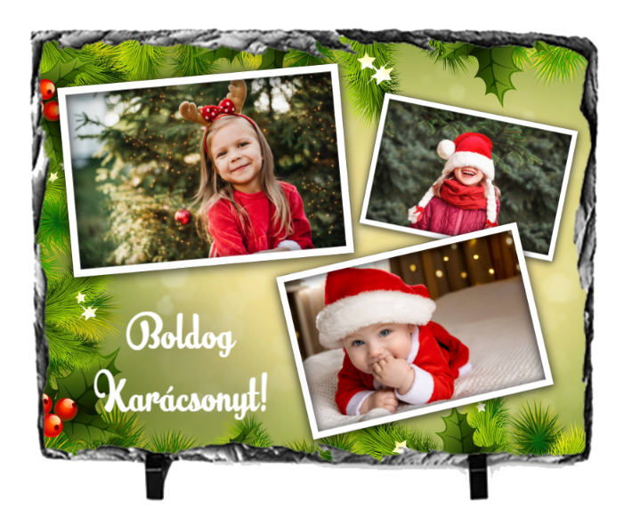 Fényképes Fotókő (15x21)  -  Karácsony - Ünnepek