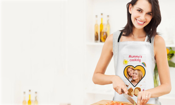 Fényképes Kötény, Egyedi kötény - 60x80cm (Álló képpel)