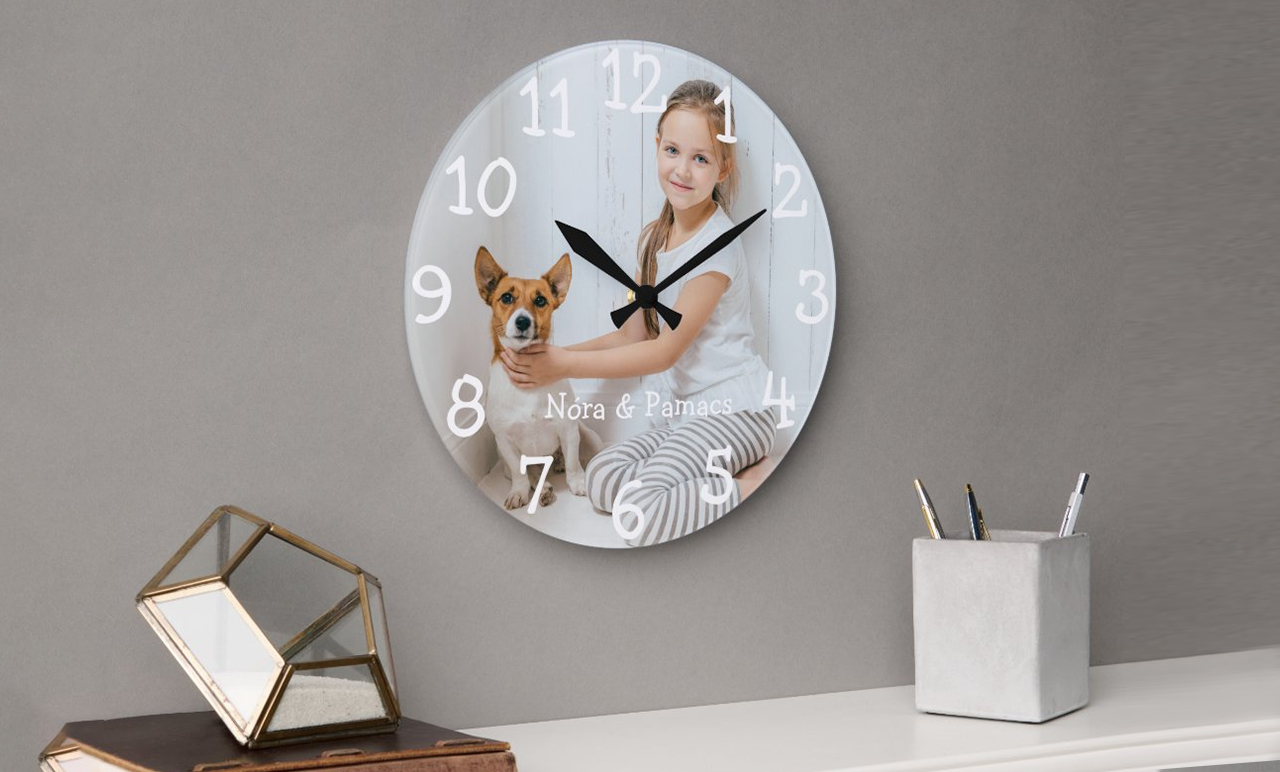 Fényképes óra - 30 cm