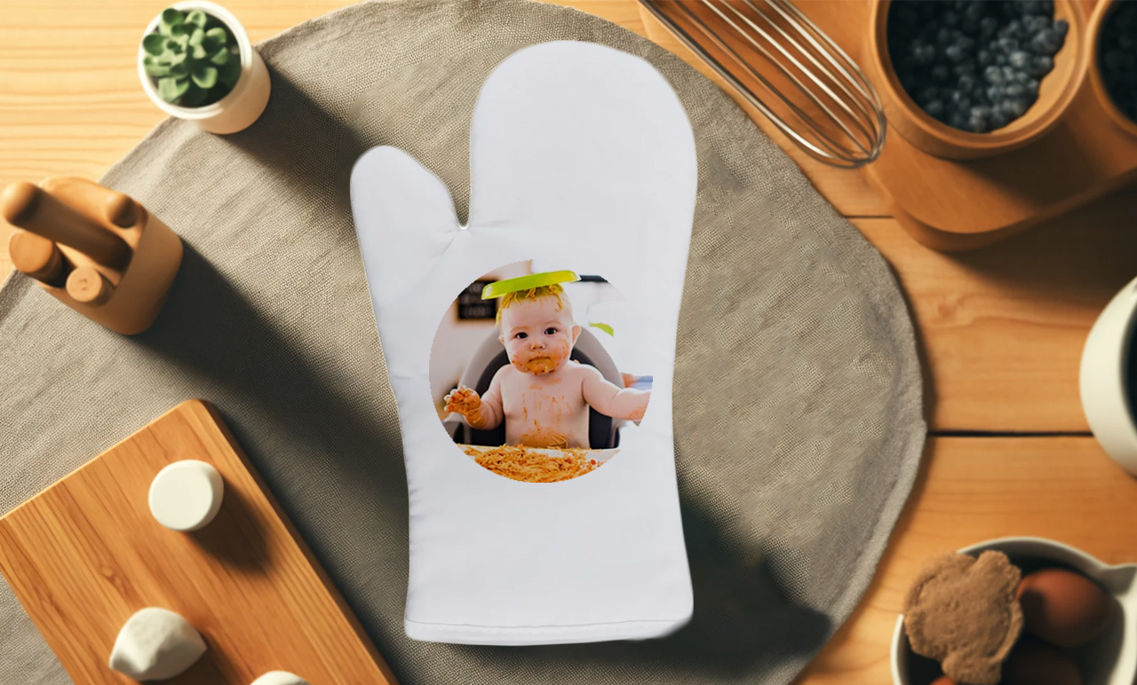 Fényképes sütőkesztyű