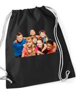 Fényképes tornazsák - Fekete