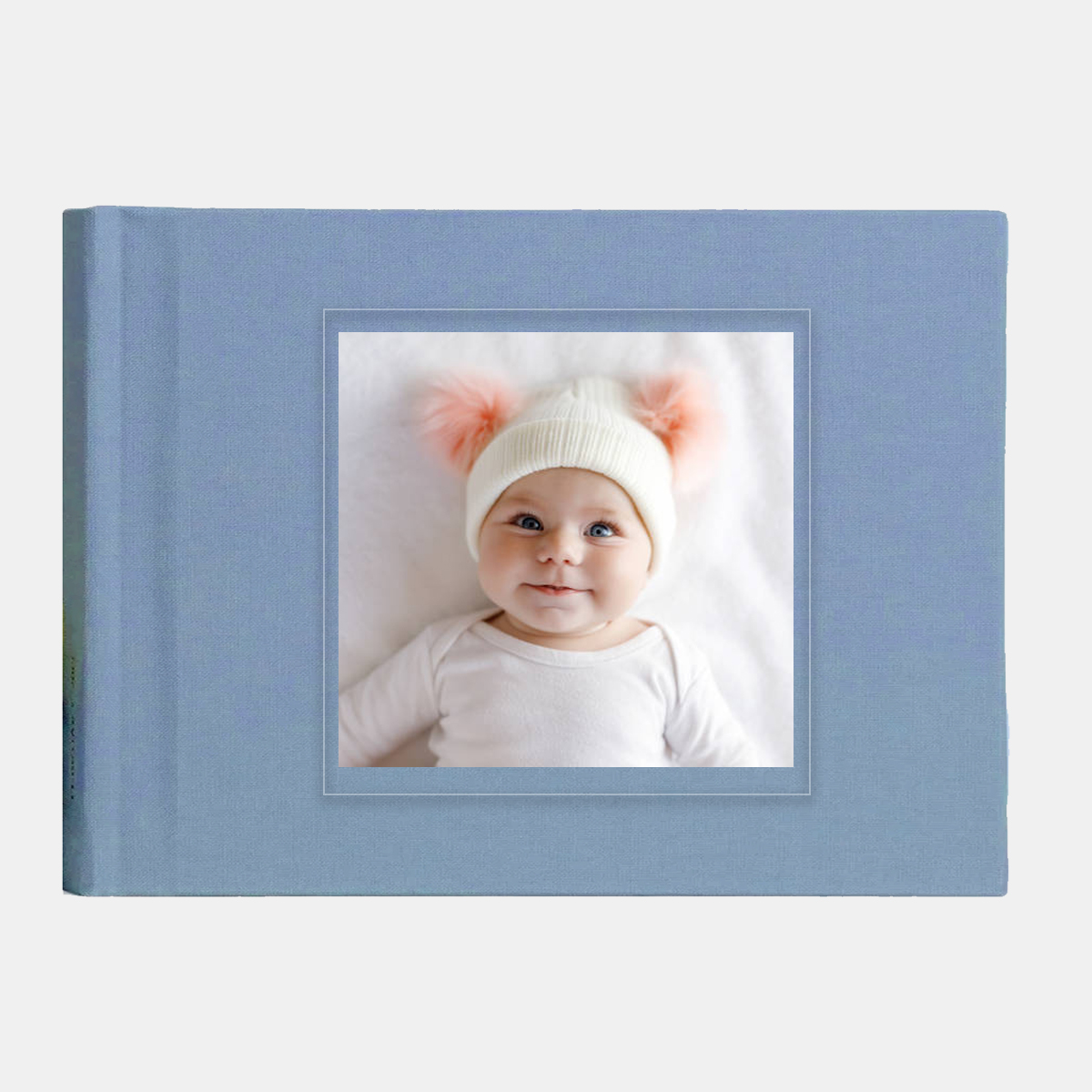 Egyedi fotókönyv 30x20cm - Kék szövet