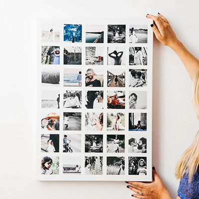 Kollázs készítés - 40x40 (Vászonra)