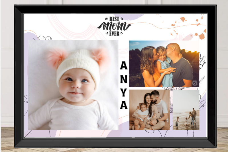 Montázs kerettel - 20x30