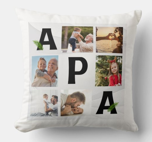 Egyedi fényképes párna - Család -  APA