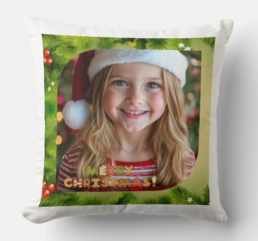 Egyedi fényképes párna - Karácsony - KK1