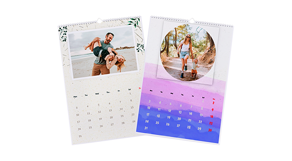 Éves 1 oldalas naptár (A4 - 1 lapos)