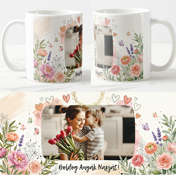 Egyedi fényképes Bögre - Anyáknapja - ANY7