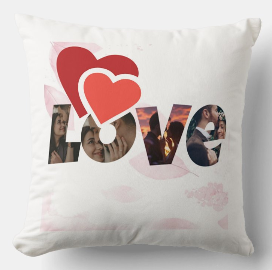 Egyedi fényképes párna - Szerelem -  Love