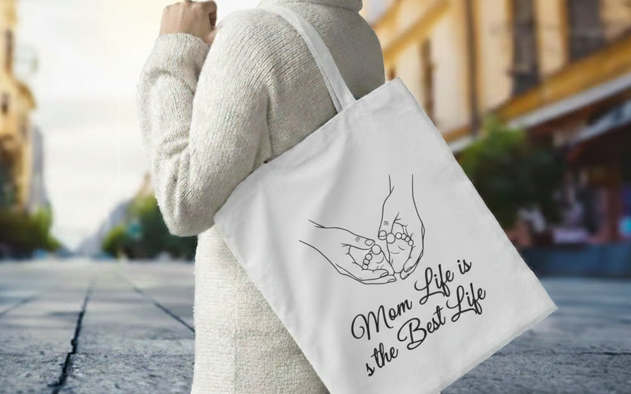 Fényképes bevásárló szatyor