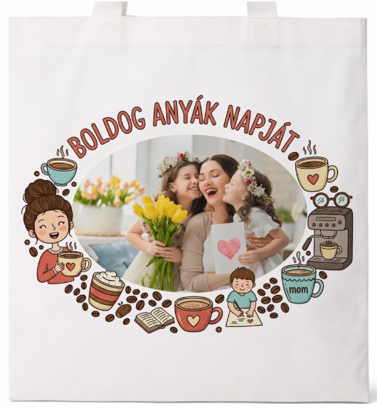 Fényképes bevásárló táska - Anyáknapja -  Mindennapok