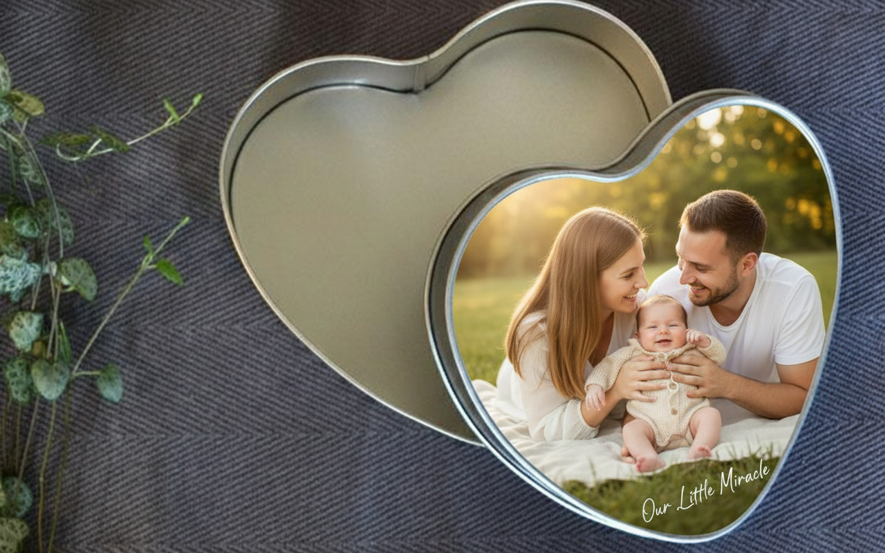 Fényképes Ékszerdoboz (Szív)