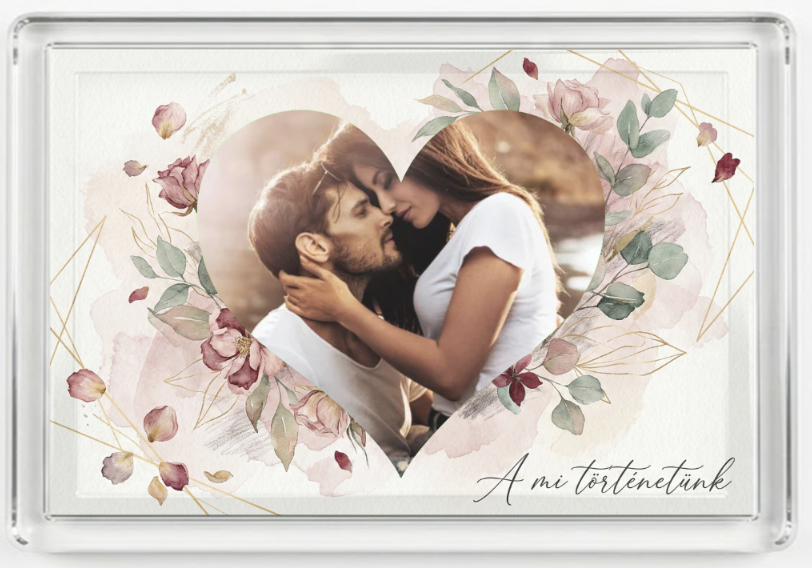 Fényképes hűtőmágnes - Valentin - V7