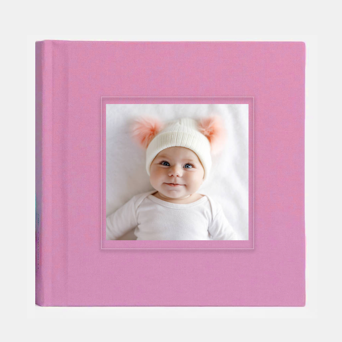 Egyedi fotókönyv 20x20 - Pink szövet