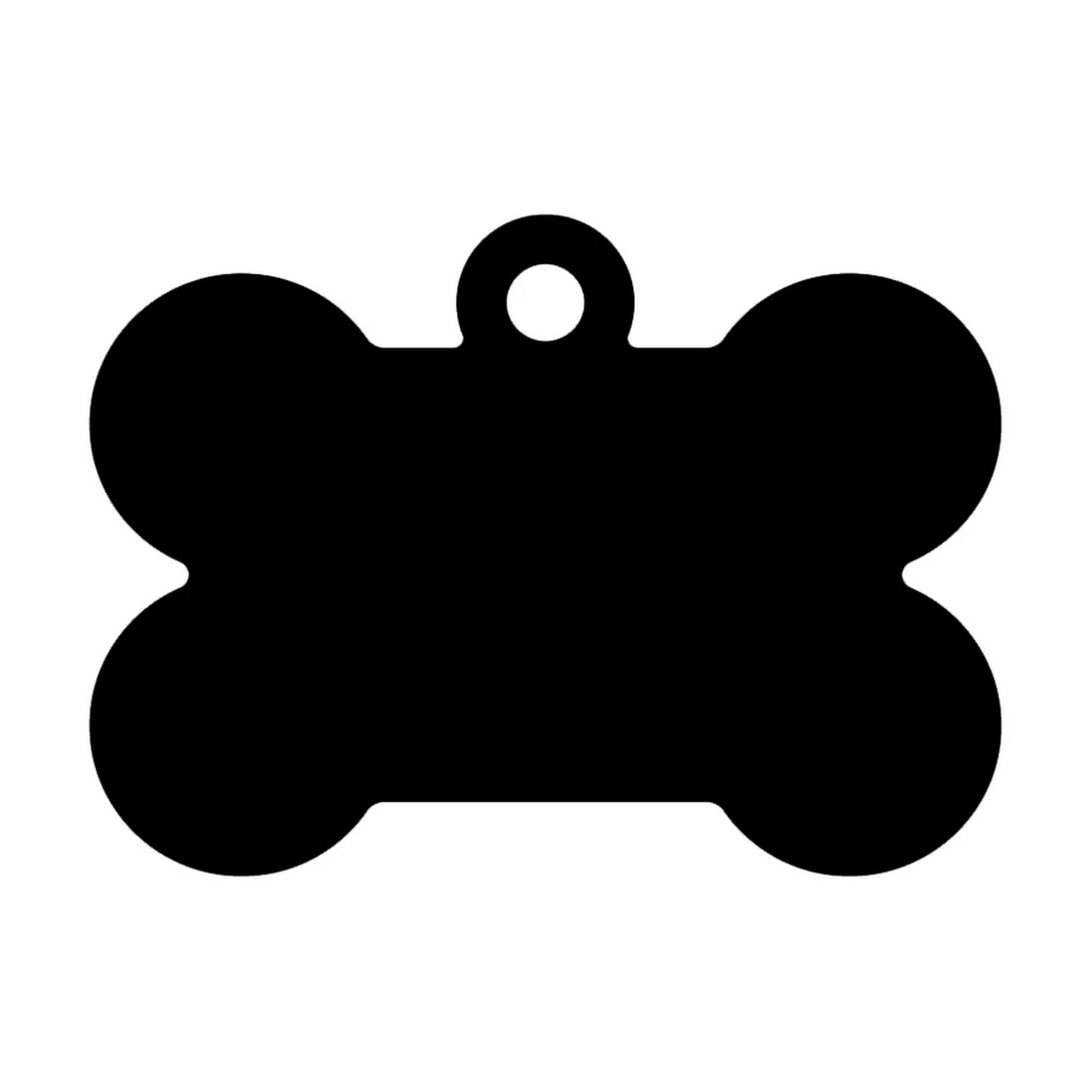 Gravírozható fém kutyabiléta csont formájú (másolat)