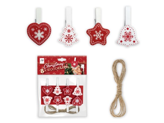 ZEP LK38R karácsonyfa csipesz piros