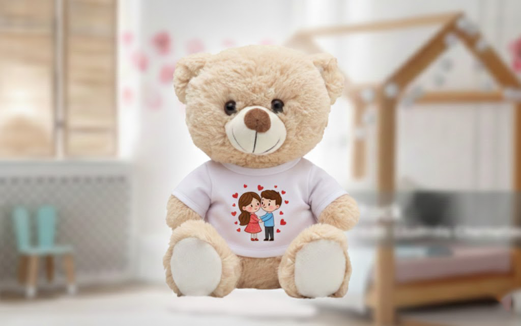 Egyedi fényképes plüss mackó